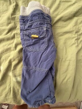 Baby Boden Navy Blue Jogger Sweatpants with Yellow Tab